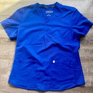 Fabletics Galaxy Blue Scrub Top size Medium